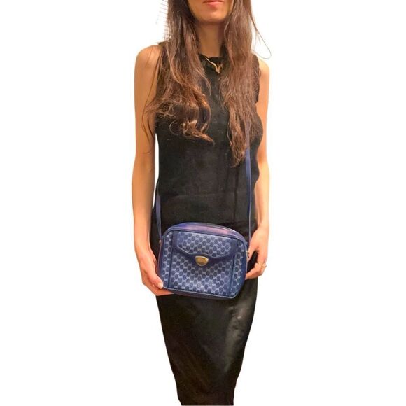 Gucci - vintage Blue Crossbody Bag - Picture 1 of 12